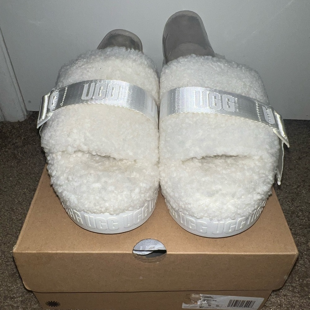 White Ugg sandals